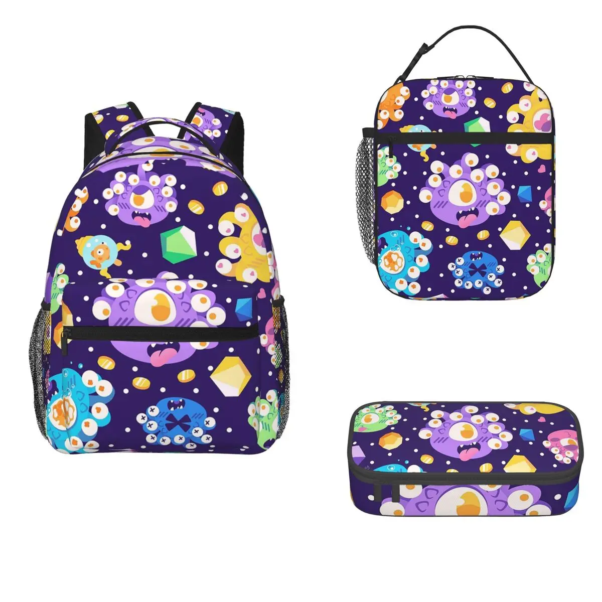 Beholder Cuties Backpacks Boys Girls Bookbag Children School Bags Cartoon Kids Rucksack Lunch Bag Pen Bag Three-Piece Set
Beholder Cuties Backpacks Boys Girls Bookbag Children School Bags Cartoon Kids Rucksack Lunch Bag Pen Bag Three-Piece Set