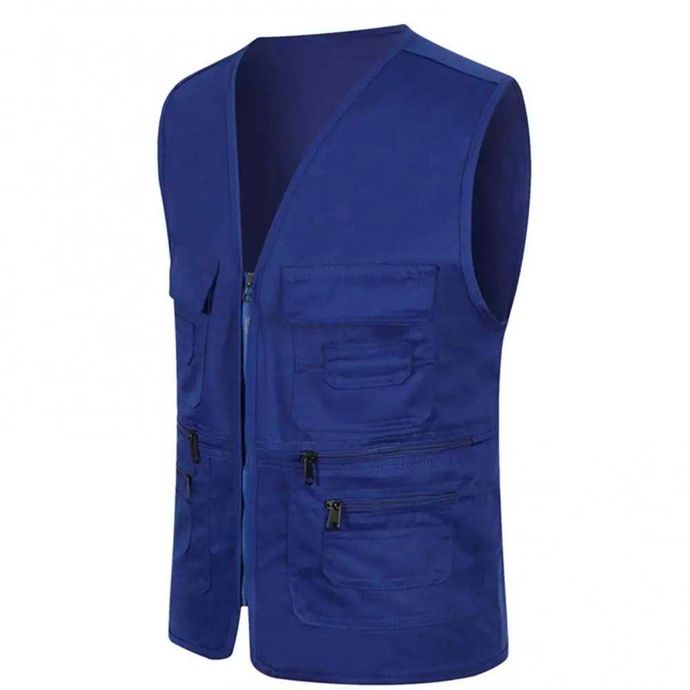 Solid Color Vest Jacket Unisex Multi-Pocket Waistcoat Work Fishing Photography Vest Jacket
Solid Color Vest Jacket Unisex Multi-Pocket Waistcoat Work Fishing Photography Vest Jacket