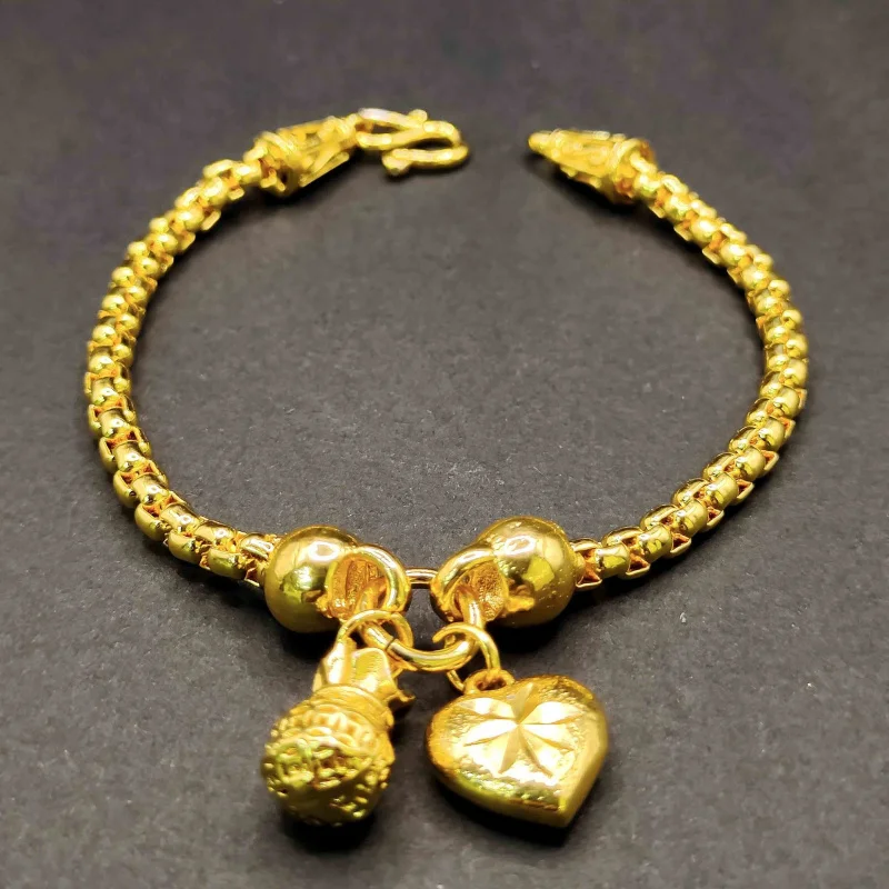 Luxury 100% Real 24K Gold Heart Dragon Bone Chain Bracelet for Women Light Luxury High End Versatile Jewelry
Luxury 100% Real 24K Gold Heart Dragon Bone Chain Bracelet for Women Light Luxury High End Versatile Jewelry