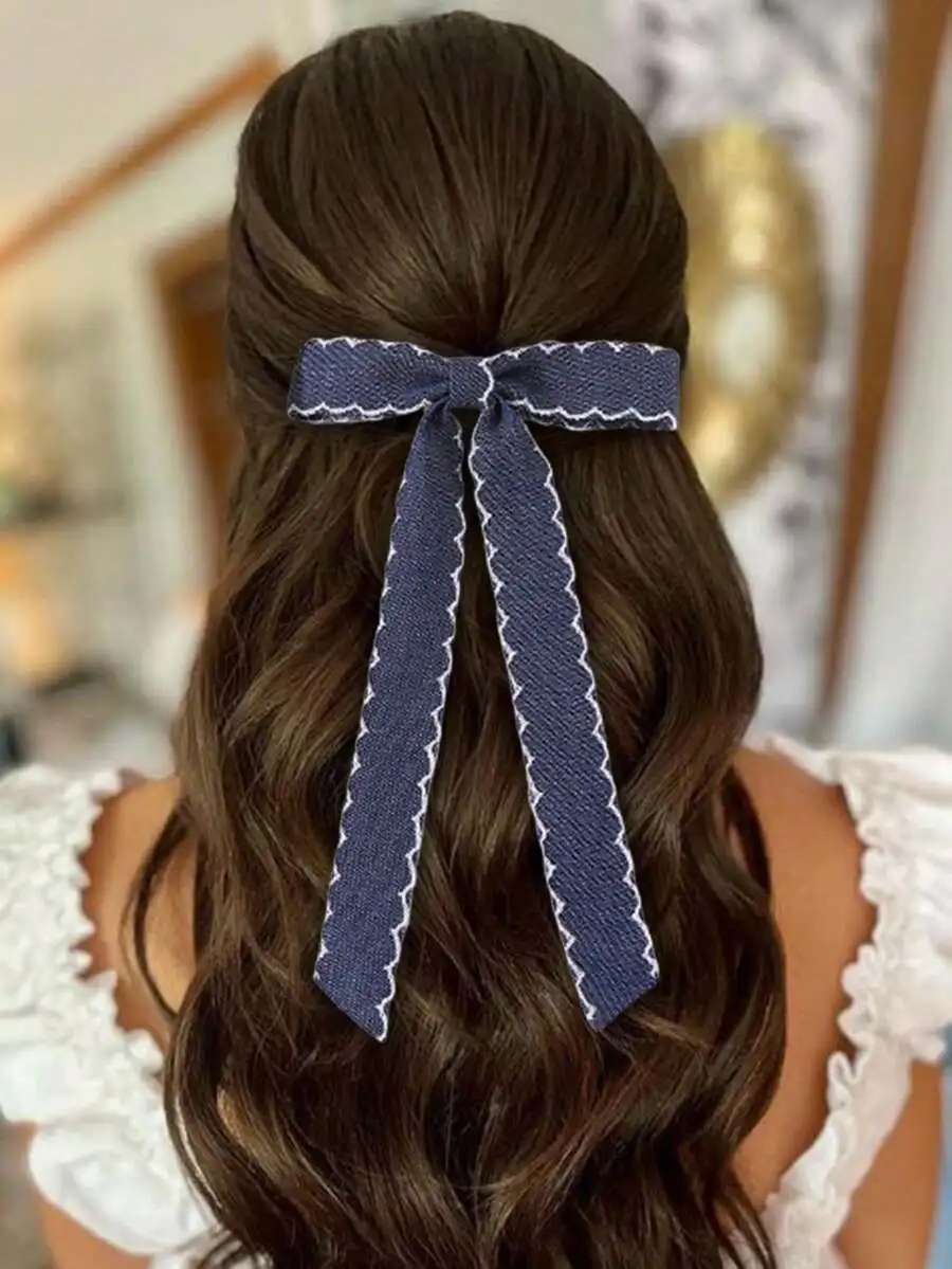 Denim Effect Bow Hair Ribbons For Women
Denim Effect Bow Hair Ribbons For Women