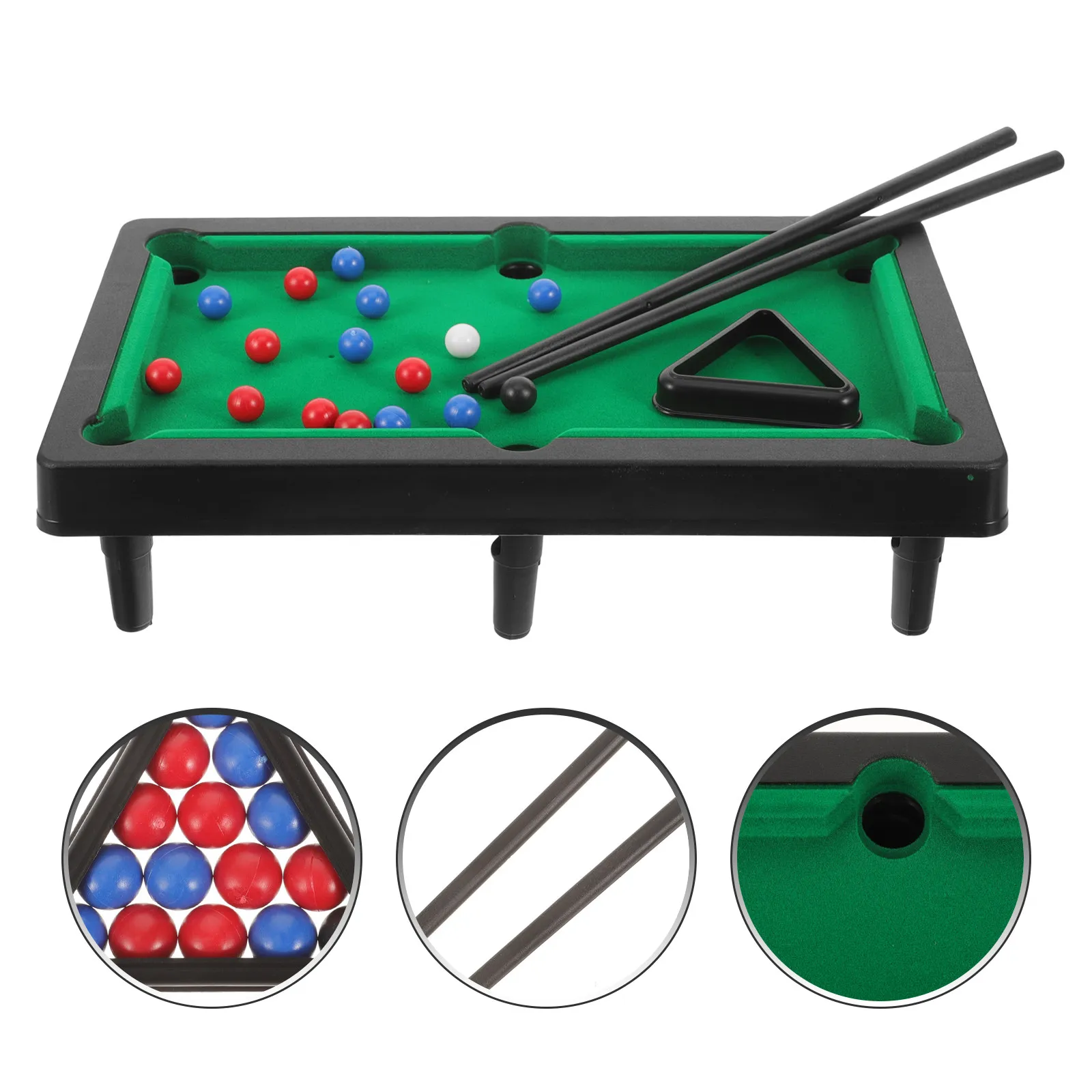 1Set Compact Tabletop Pool Table Mini Billiards Game Set Thick Plastic Balls PP Construction for Family Play Concentration
1Set Compact Tabletop Pool Table Mini Billiards Game Set Thick Plastic Balls PP Construction for Family Play Concentration