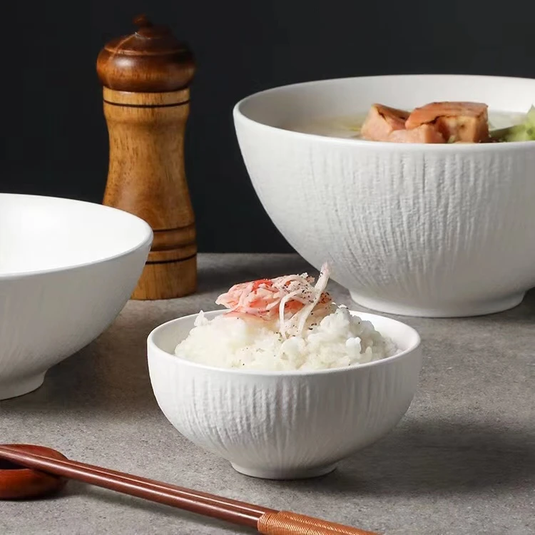 Premium Ceramic Japanese Style Breakfast Rice Bowl Soup Noodles Bowl Popular Internet Dining Utensils Home Use Dishware
Premium Ceramic Japanese Style Breakfast Rice Bowl Soup Noodles Bowl Popular Internet Dining Utensils Home Use Dishware