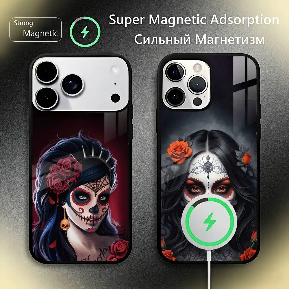 C-Catrina S-Skull G-Girl Phone Case For iPhone17,16,15,14,13,12,11 Plus,Pro Max For Magsafe Wireless Charging
C-Catrina S-Skull G-Girl Phone Case For iPhone17,16,15,14,13,12,11 Plus,Pro Max For Magsafe Wireless Charging