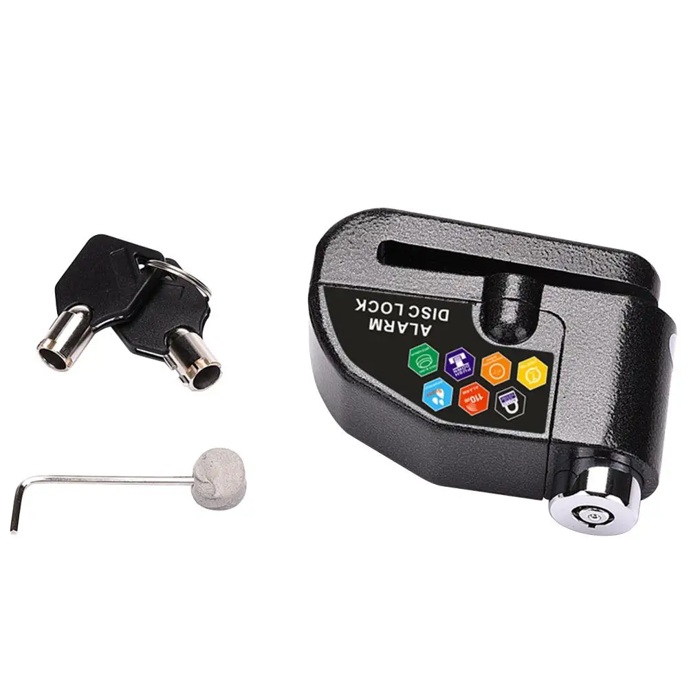 Disc Alarm Lock Motorcycle Anti-theft Alarm Wheel Disc Brake Lock Security Disc Lock for Motorbike Scooter Bike (Black)
Disc Alarm Lock Motorcycle Anti-theft Alarm Wheel Disc Brake Lock Security Disc Lock for Motorbike Scooter Bike (Black)