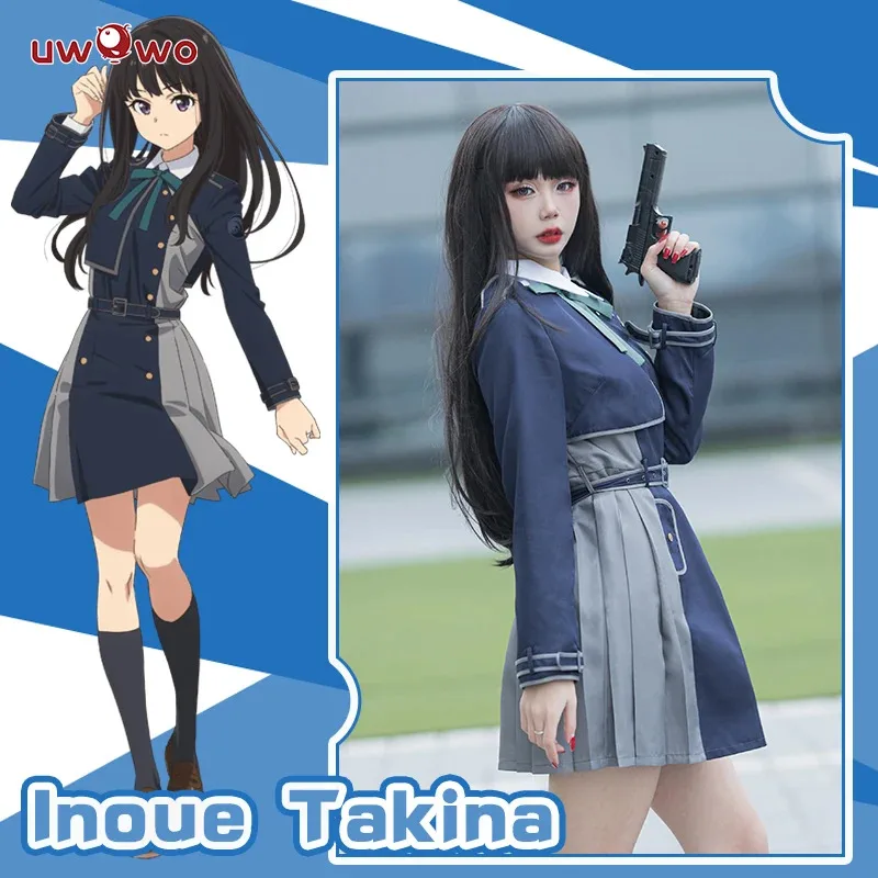 Qq28LQUWOWO аниме Lycoris Recoil костюм Inoue Takina косплей наряд униформа полное платье костюмы на Хэллоуин
Qq28LQUWOWO аниме Lycoris Recoil костюм Inoue Takina косплей наряд униформа полное платье костюмы на Хэллоуин