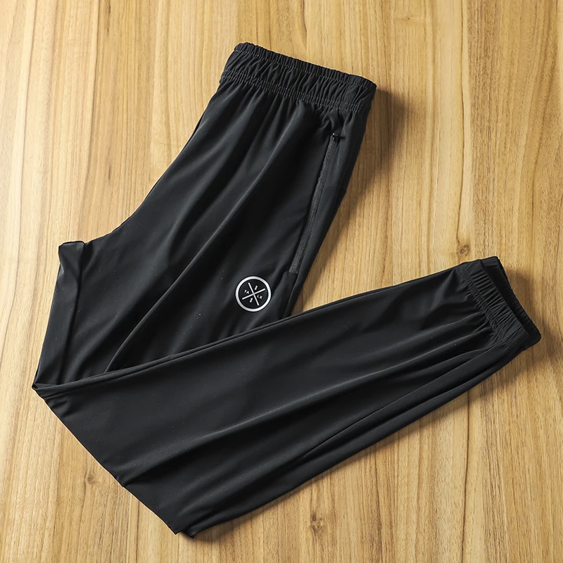Quick Dry Breathable Ice Silk Cool Spring Summer Men's Thin Pure Color Elastic Waist Cuffed Sports Casual Pants
Quick Dry Breathable Ice Silk Cool Spring Summer Men's Thin Pure Color Elastic Waist Cuffed Sports Casual Pants