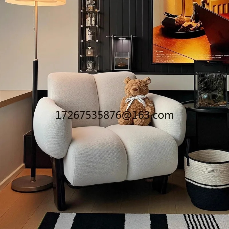 French cream style living room balcony leisure chair retro lazy designer sofa single chair
French cream style living room balcony leisure chair retro lazy designer sofa single chair