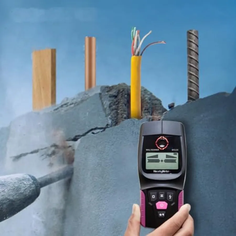 Wall Detector Multifunctional Wall Scanner Live Wire and Cable PVC Water Pipe Metal Finder Suitable for Detecting Metal Wood an
Wall Detector Multifunctional Wall Scanner Live Wire and Cable PVC Water Pipe Metal Finder Suitable for Detecting Metal Wood an