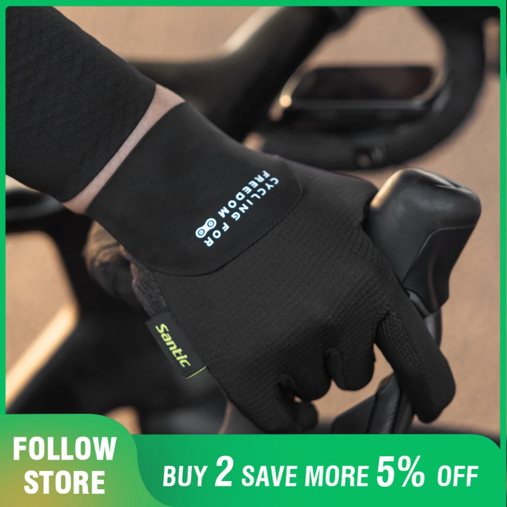 Santic Men's Pro Cycling Gloves Spring Autumn MTB Road Riding Full Finger Gloves Shock Absorption Breathable Non-slip Gloves
Santic Men's Pro Cycling Gloves Spring Autumn MTB Road Riding Full Finger Gloves Shock Absorption Breathable Non-slip Gloves
