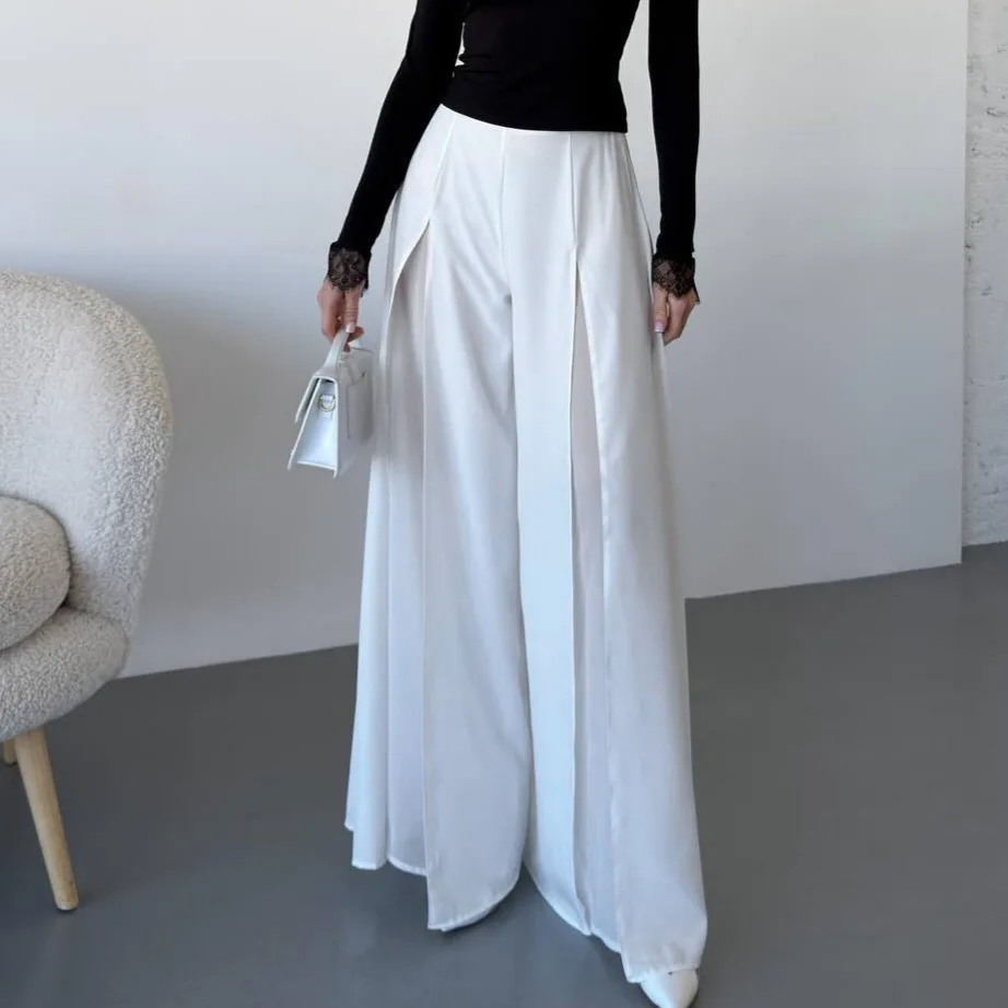 Women's Fashion Mesh Wide Leg Pants Sheer Elegant Commuting Loose High Waist Party Trousers Clothes Female Pants 2026 New
Women's Fashion Mesh Wide Leg Pants Sheer Elegant Commuting Loose High Waist Party Trousers Clothes Female Pants 2026 New