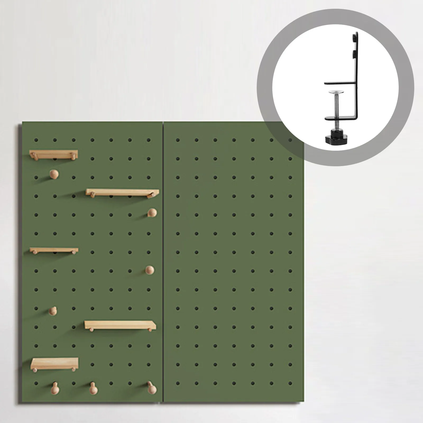 2Pcs Desktop Pegboard Stand with Iron Clip System Over The Table Rod Stand for Office Craft Tool Organization C Clamp Mounting
2Pcs Desktop Pegboard Stand with Iron Clip System Over The Table Rod Stand for Office Craft Tool Organization C Clamp Mounting