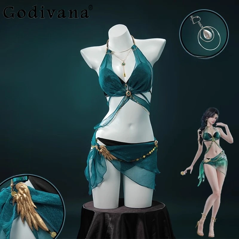 Two Dimensional Cosplay Set for Women Summer Sexy Halloween Fashion Swimwear Female Sleeveless Leather Suit Swimsuit
Two Dimensional Cosplay Set for Women Summer Sexy Halloween Fashion Swimwear Female Sleeveless Leather Suit Swimsuit