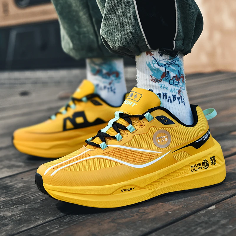 New Men's Carbon Plate Sneakers Outdoor Soft Sole Mesh Sports Shoes Running Shoes Light Anti-Slip Casual Couple Tennis Shoes
New Men's Carbon Plate Sneakers Outdoor Soft Sole Mesh Sports Shoes Running Shoes Light Anti-Slip Casual Couple Tennis Shoes