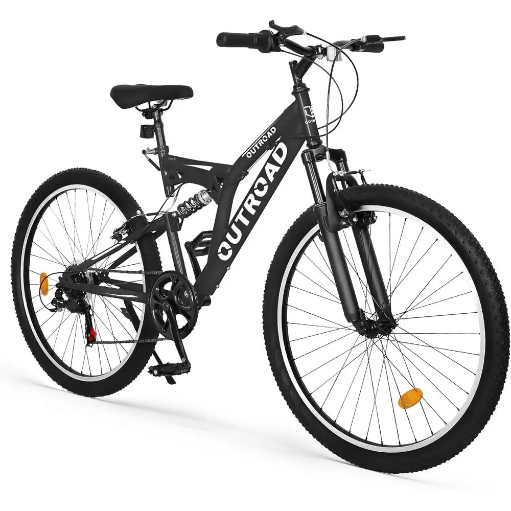26 Dual Suspension Mountain Bike, 7-Speed Steel Hybrid, Unisex Adult MTB with Suspension Fork
26 Dual Suspension Mountain Bike, 7-Speed Steel Hybrid, Unisex Adult MTB with Suspension Fork