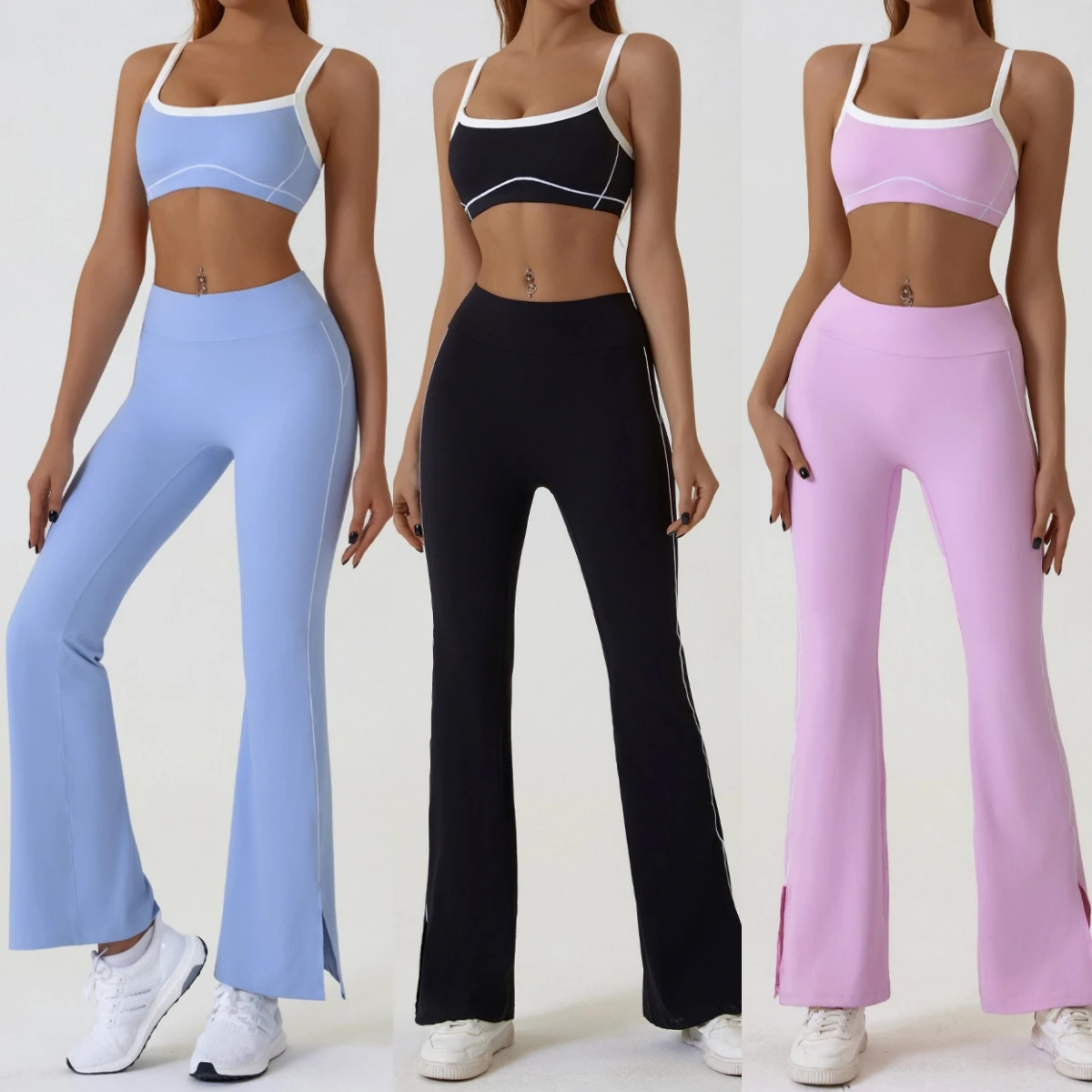 1/2 Piece Yoga Sets Women Sports Bra Suit Workout Clothing Fitness Flare Pants Gym Activewear
1/2 Piece Yoga Sets Women Sports Bra Suit Workout Clothing Fitness Flare Pants Gym Activewear