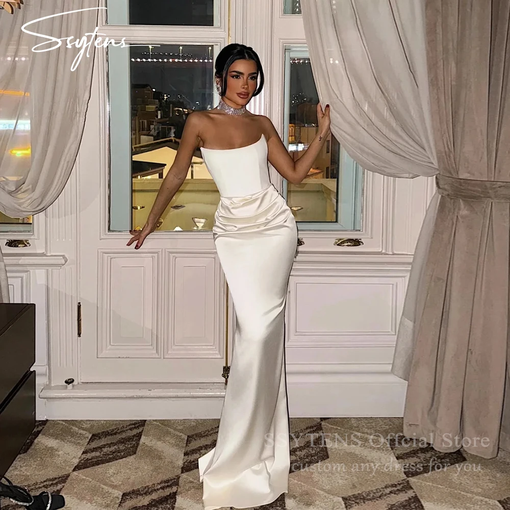 SSYTENS Elegant Long Wedding Dresses Strapless Mermaid Bridal Gowns Formal Wedding Gowns Simple Vestidos De Novia Customized
SSYTENS Elegant Long Wedding Dresses Strapless Mermaid Bridal Gowns Formal Wedding Gowns Simple Vestidos De Novia Customized