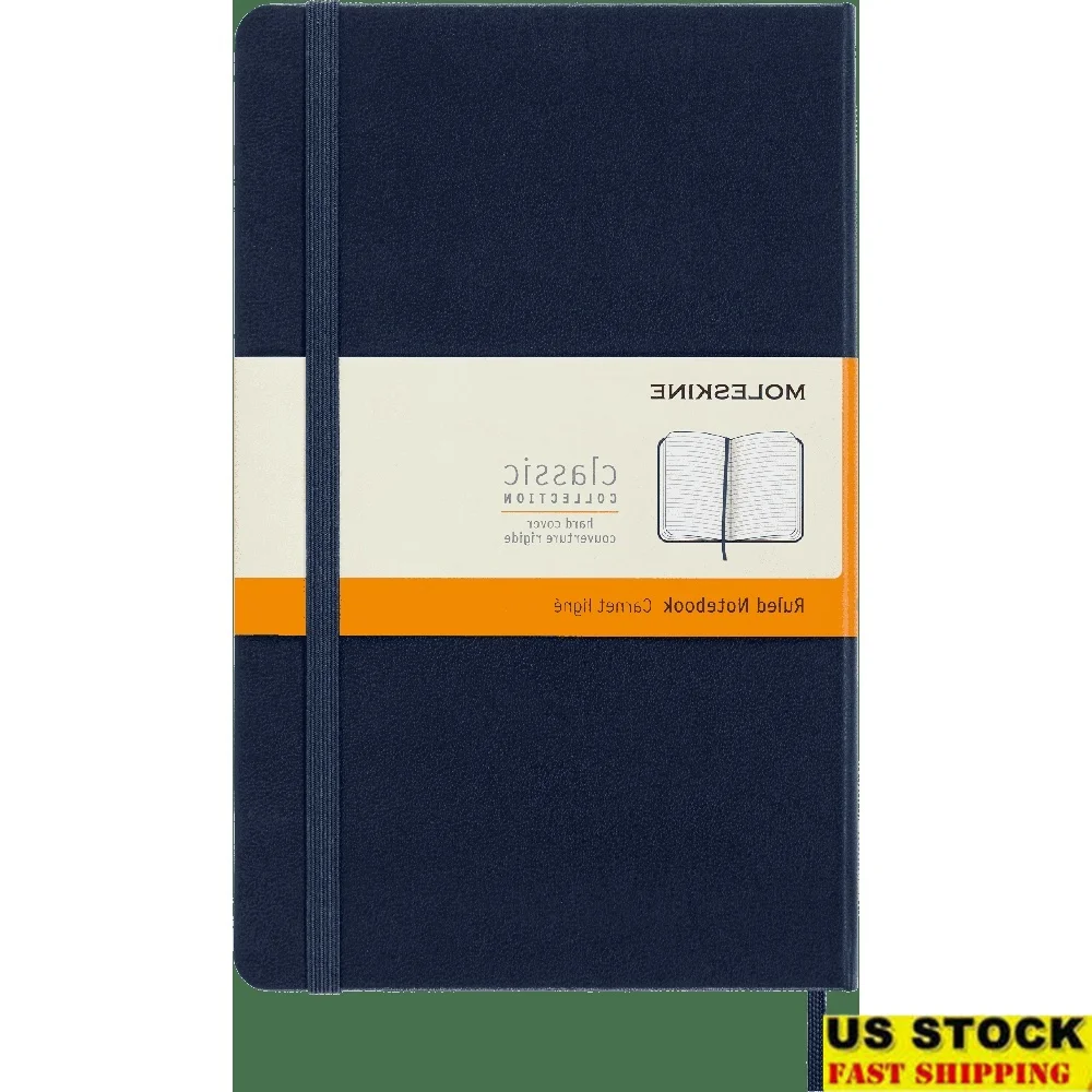 Classic Large Ruled Notebook Hard Cover Elastic Closure Expandable Pocket Bookmark Rounded Corners 240 Pages A5 70gsm FSC
Classic Large Ruled Notebook Hard Cover Elastic Closure Expandable Pocket Bookmark Rounded Corners 240 Pages A5 70gsm FSC