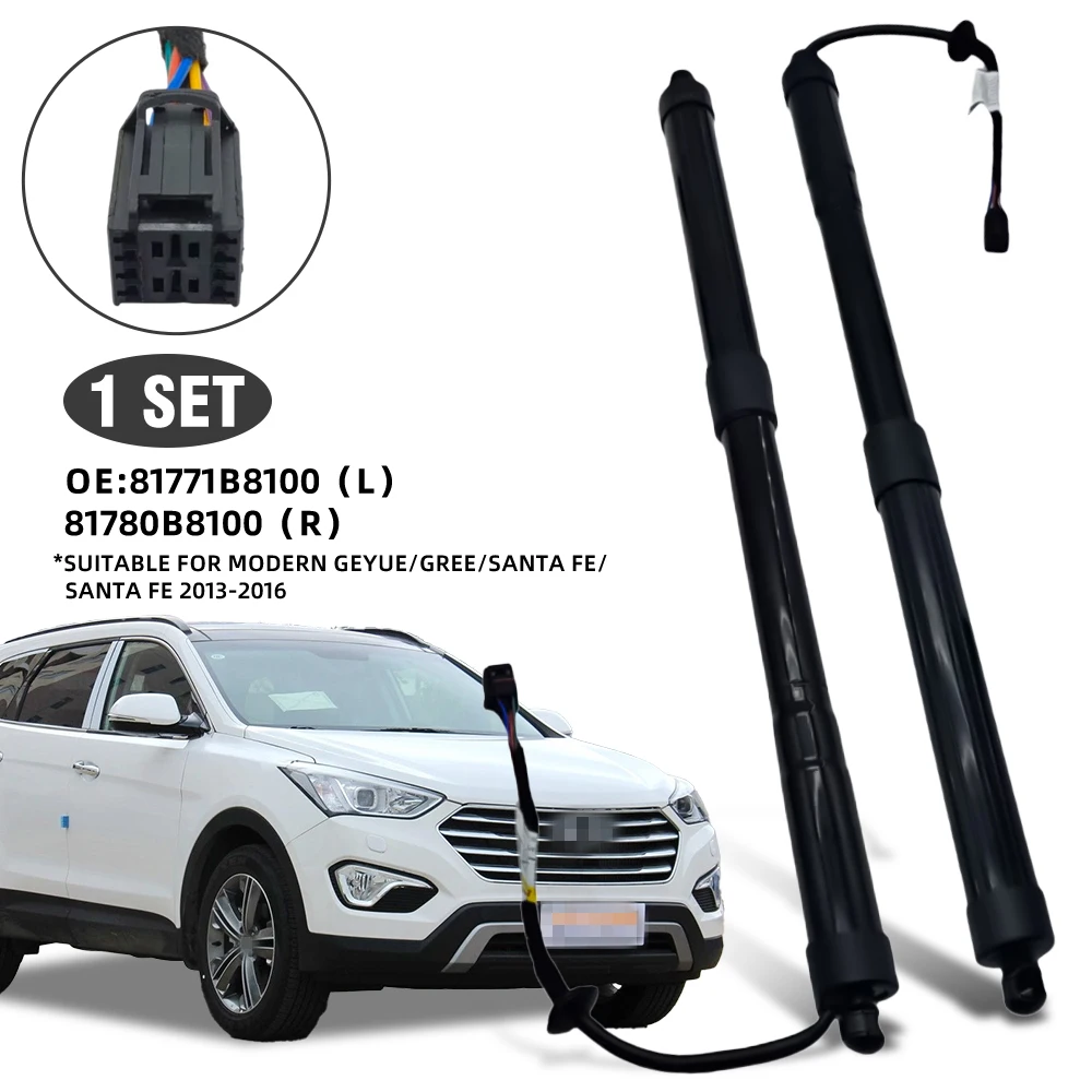 Oe:81771B8100 81780B8100 for Hyundai Grand Santa Fe/Santa Fe 2013-2016 Electric Tailgate Support Rod Tailgate Hydraulic Strut
Oe:81771B8100 81780B8100 for Hyundai Grand Santa Fe/Santa Fe 2013-2016 Electric Tailgate Support Rod Tailgate Hydraulic Strut