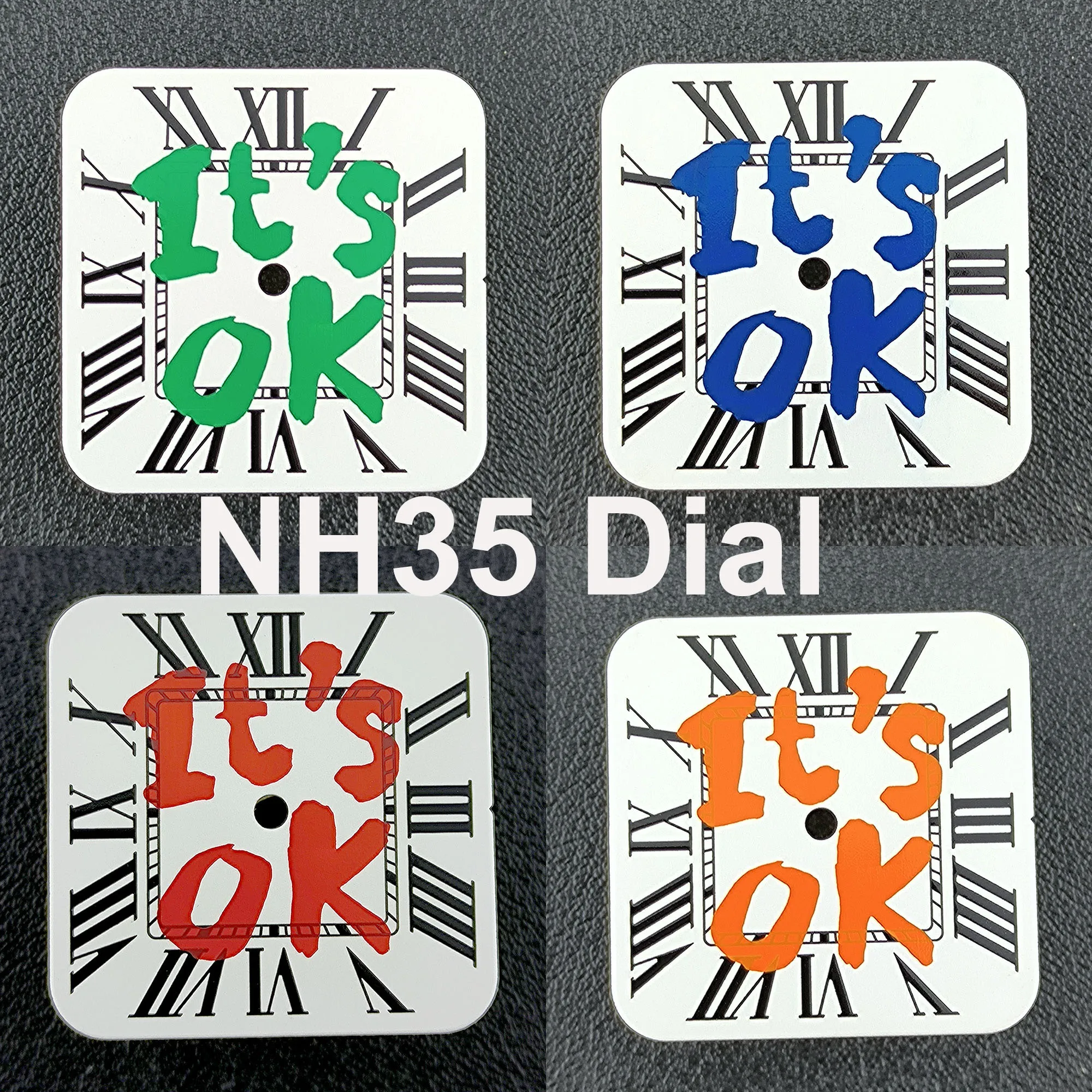 N H35 square dial Watch dial Roman Numeral Custom logo men's watch dial fit N H35 movement watch accessories
N H35 square dial Watch dial Roman Numeral Custom logo men's watch dial fit N H35 movement watch accessories