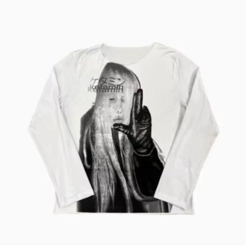 Kpop Gothic Women's Long Sleeve T-Shirt Casual Slim Cartoon Graphic Print Crop Top Punk Hip Hop Harajuku Aesthetic Streetwear
Kpop Gothic Women's Long Sleeve T-Shirt Casual Slim Cartoon Graphic Print Crop Top Punk Hip Hop Harajuku Aesthetic Streetwear