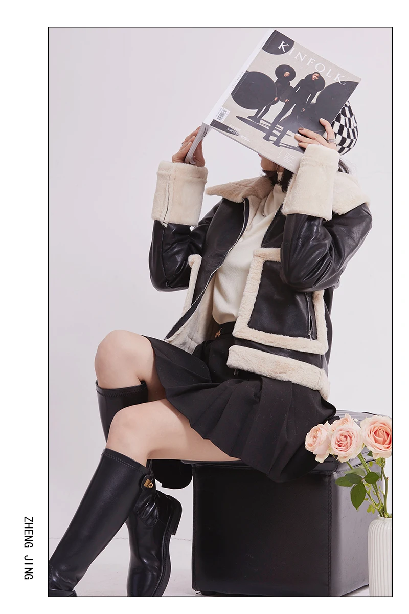 Женская куртка-байкер Thiened из кроличьего меха, ретро-дизайн, цветные вставки, корейский стиль, осень-зима, новинка, универсальная...
Женская куртка-байкер Thiened из кроличьего меха, ретро-дизайн, цветные вставки, корейский стиль, осень-зима, новинка, универсальная...