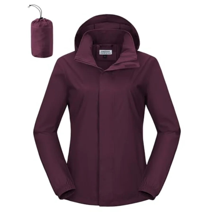 Outdoor Ventures Women's Rain Jacket Lightweight Packable Waterproof Rain Coat with Hood for Travel Golf Hiking Windbreaker
Outdoor Ventures Women's Rain Jacket Lightweight Packable Waterproof Rain Coat with Hood for Travel Golf Hiking Windbreaker