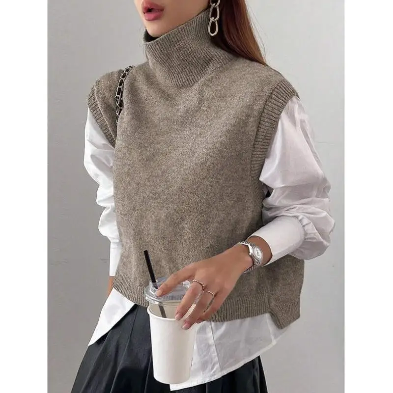 Вязаный жилет High Ne No irt Sle U 95078, новый трансграничный высококачественный волокно Coolmax середины века, женская одежда Ciwalk Wear
Вязаный жилет High Ne No irt Sle U 95078, новый трансграничный высококачественный волокно Coolmax середины века, женская одежда Ciwalk Wear