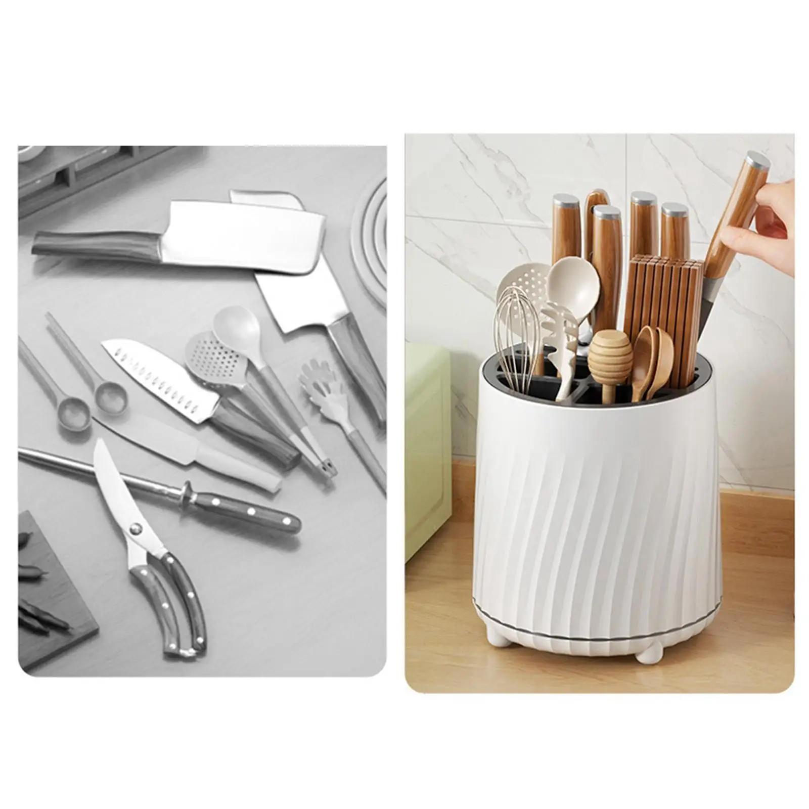 Utensil Holder Storage Multifunction Holder for Flatware Spoon Peelers
Utensil Holder Storage Multifunction Holder for Flatware Spoon Peelers
