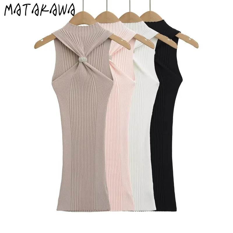 Matakawa Knitted Mini Dresses Knotted Solid Diamonds Sexy Bodycon Dress Women Spring Summer Fashion Elegant Vestidos Mujer
Matakawa Knitted Mini Dresses Knotted Solid Diamonds Sexy Bodycon Dress Women Spring Summer Fashion Elegant Vestidos Mujer