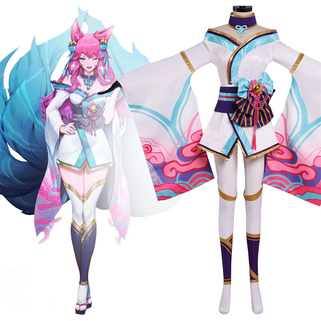 Game LOL Spirit Blossom Ahri Cosplay Costume Women Fancy Party Dress Hallowen Suit Custom Made
Game LOL Spirit Blossom Ahri Cosplay Costume Women Fancy Party Dress Hallowen Suit Custom Made