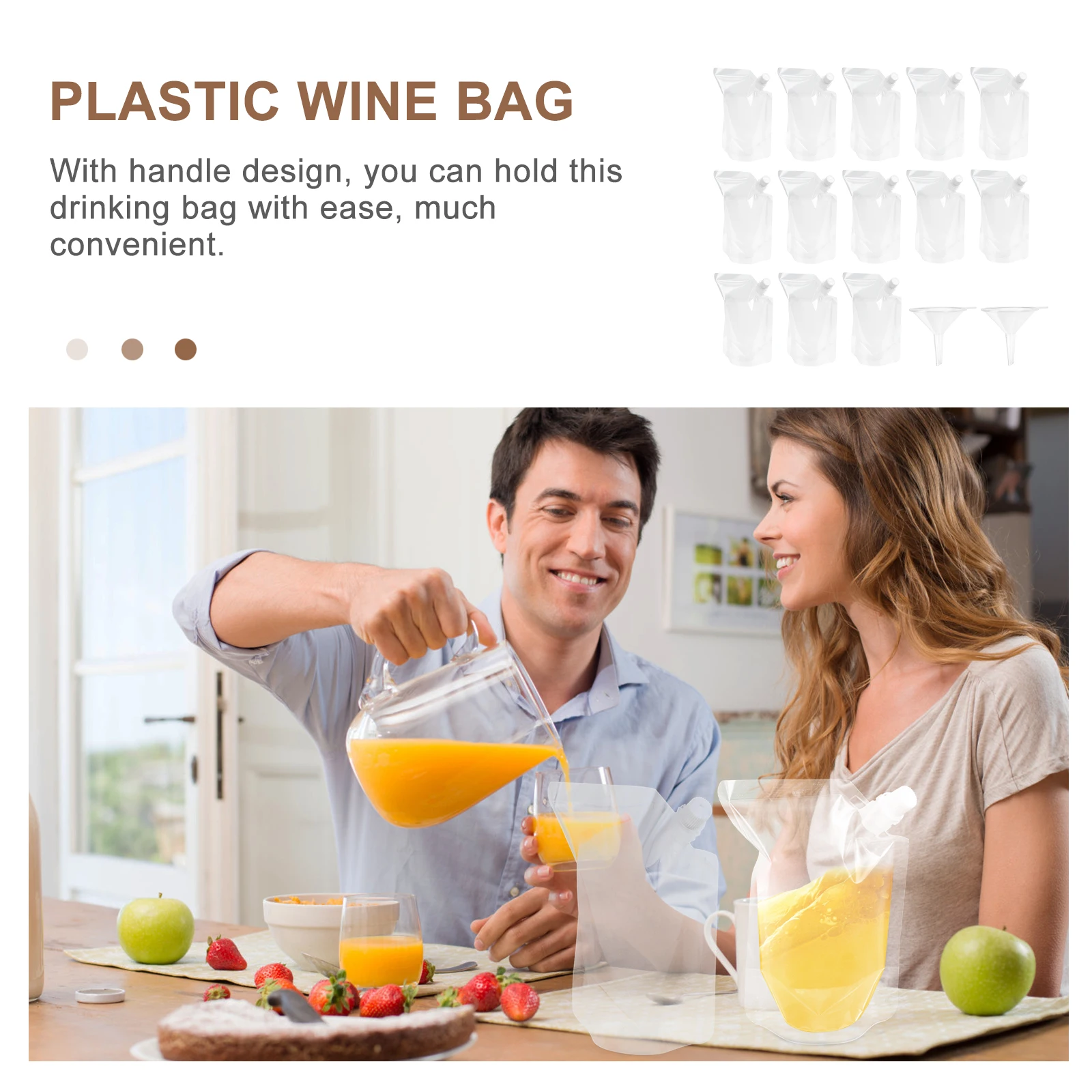 Plastic Liquor Flask Bag Clear Drinking Pouch Beverage Bottle Collapsible Screw Lid Sealed Tight No Leak Round Corners Safe
Plastic Liquor Flask Bag Clear Drinking Pouch Beverage Bottle Collapsible Screw Lid Sealed Tight No Leak Round Corners Safe