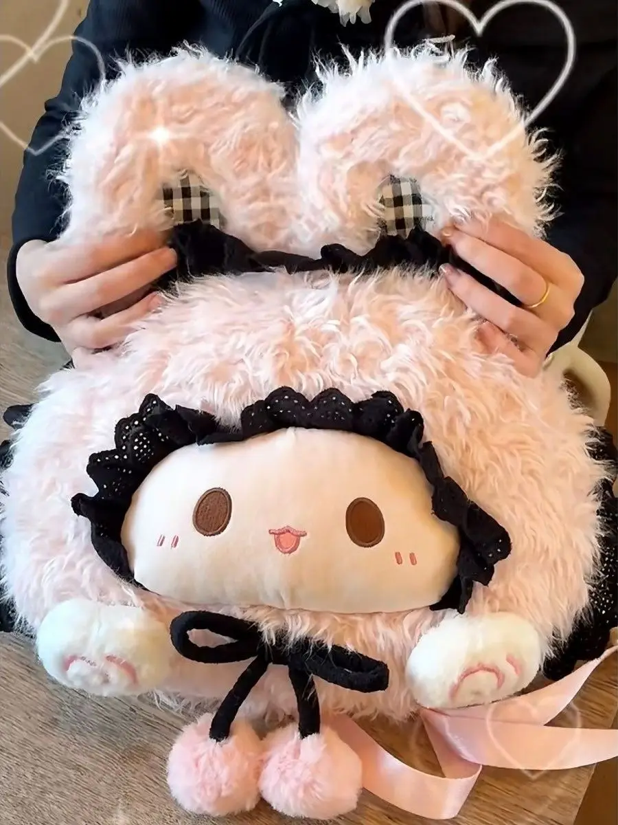 Lolita Style Large Face Rabbit Plush Bag Women's Shoulder Bag Soft Polyester Washable Casual Youth Fashion Zipper Closure
Lolita Style Large Face Rabbit Plush Bag Women's Shoulder Bag Soft Polyester Washable Casual Youth Fashion Zipper Closure
