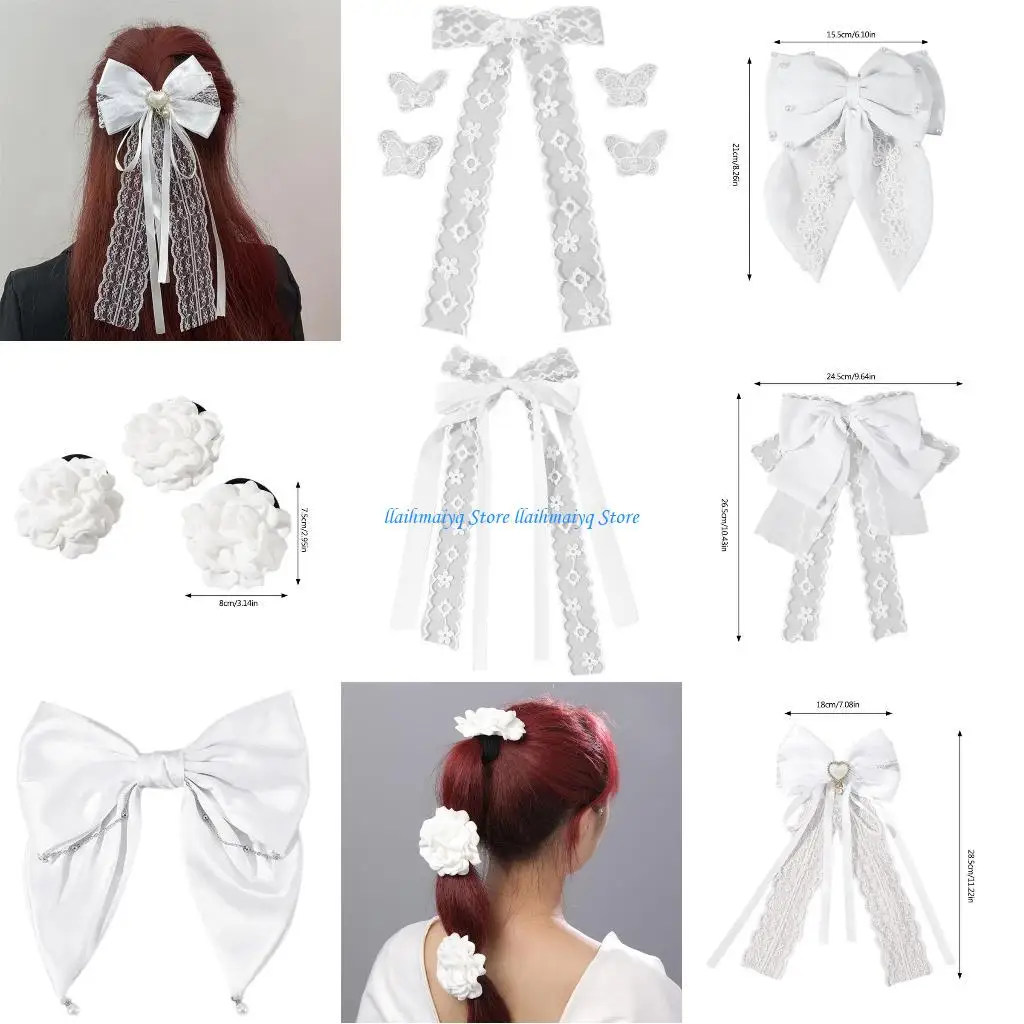 573B Large Bowknot Hair Clip Scrunchies Hairpin Sweet Balletcore Bunches Hair Clip
573B Large Bowknot Hair Clip Scrunchies Hairpin Sweet Balletcore Bunches Hair Clip