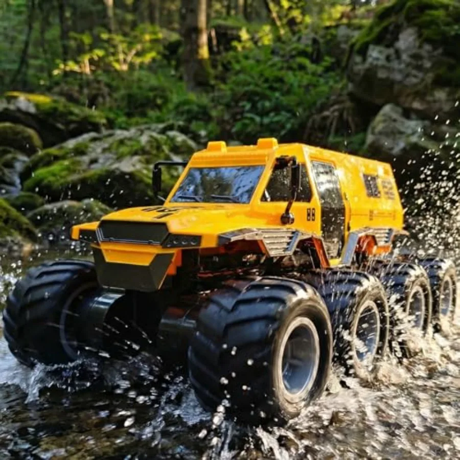 1:12 Large Amphibious Remote Control Car Monster Truck - 8WD All Terrain Waterproof Toy for Yellow High-Speed 7.4V RC Vehicle f
1:12 Large Amphibious Remote Control Car Monster Truck - 8WD All Terrain Waterproof Toy for Yellow High-Speed 7.4V RC Vehicle f