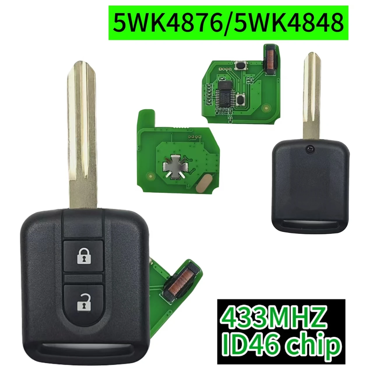 43mhz id46chip fcc 5WK4818/5WK4876 for Renault Maxity Nissan NV200 Micra K12 Note Cabster Qashqai Elgrand X-TRAIL Navara
43mhz id46chip fcc 5WK4818/5WK4876 for Renault Maxity Nissan NV200 Micra K12 Note Cabster Qashqai Elgrand X-TRAIL Navara