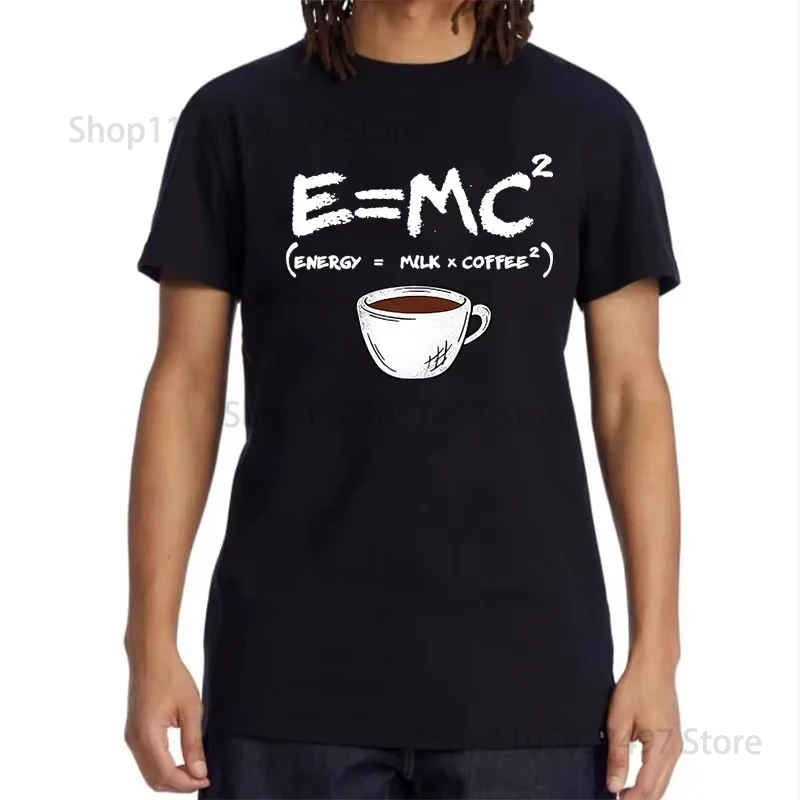 Summer Men's T-shirt Fashion Casual Funny Energy=Milk+Coffee Print Men Cool Loose O-neck Tops For Men Short Sleeve Male Tees
Summer Men's T-shirt Fashion Casual Funny Energy=Milk+Coffee Print Men Cool Loose O-neck Tops For Men Short Sleeve Male Tees
