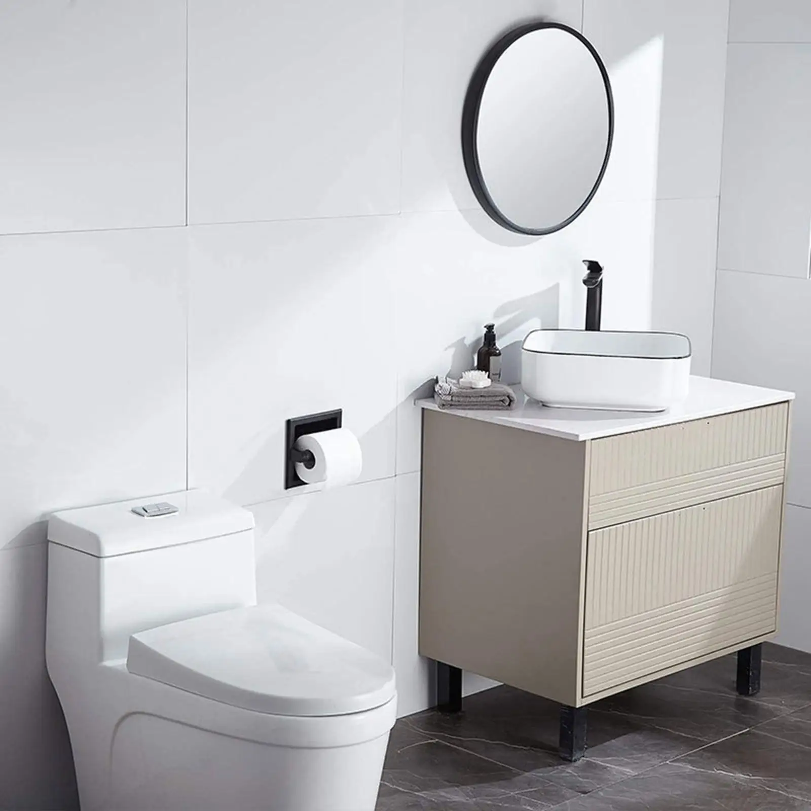Toilet Paper Holder Wipe Paper Storage Paper Towel Dispenser Stand Toilet Tissue Holder for Cabinet
Toilet Paper Holder Wipe Paper Storage Paper Towel Dispenser Stand Toilet Tissue Holder for Cabinet