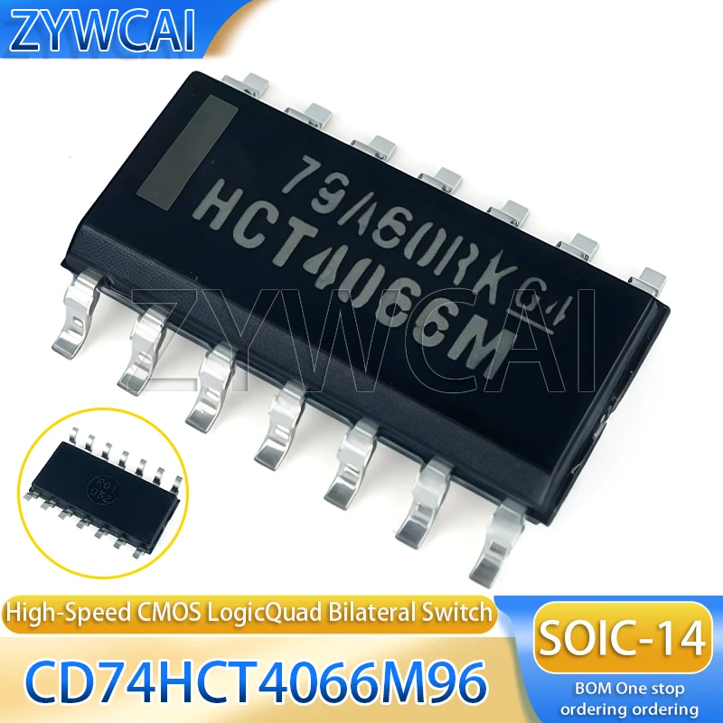 CD74HCT4066M96 SOP14 CD74HCT4066M HCT4066M High-Speed CMOS Logic Quad Bidirectional Switch Communication Interface Chip
CD74HCT4066M96 SOP14 CD74HCT4066M HCT4066M High-Speed CMOS Logic Quad Bidirectional Switch Communication Interface Chip