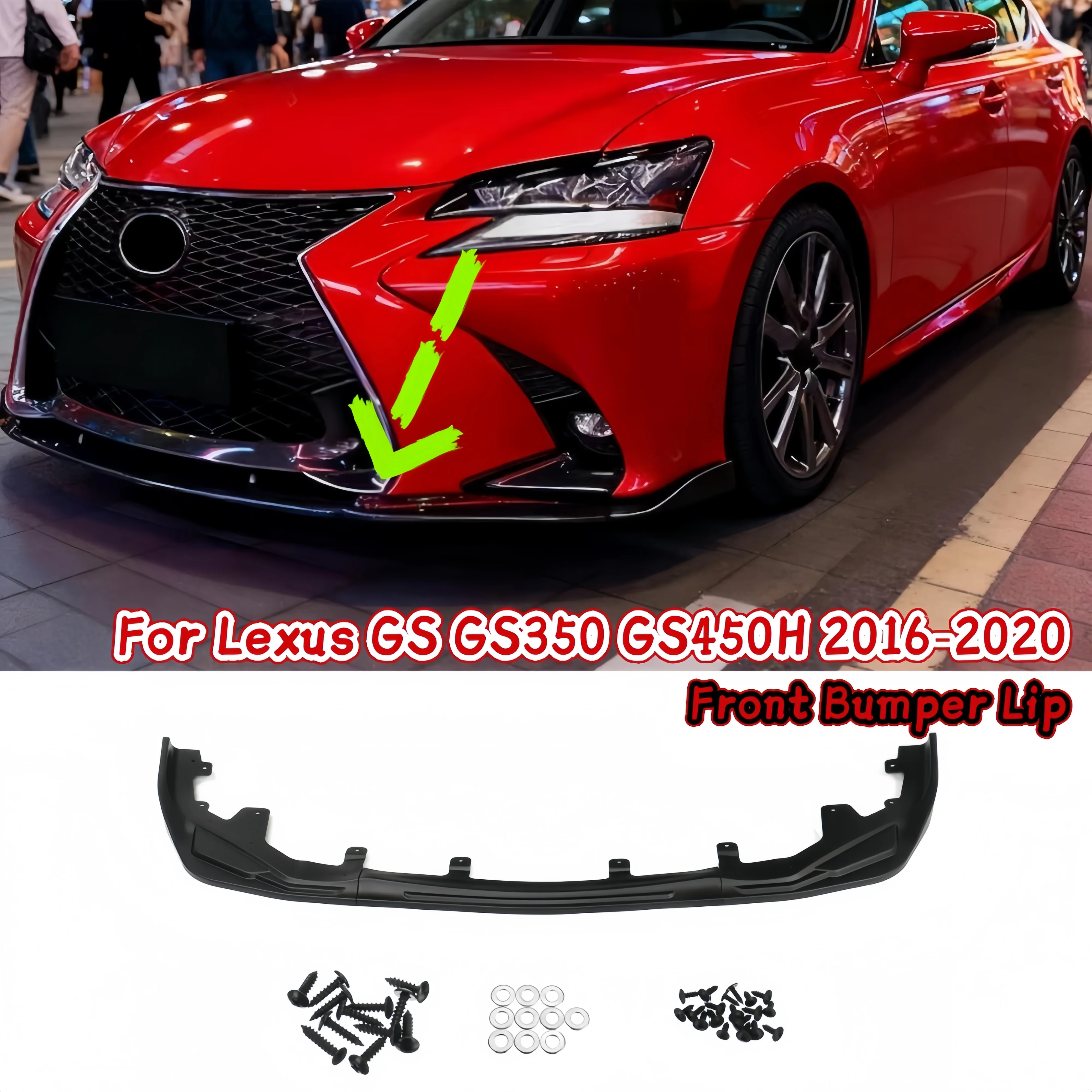 For Lexus GS GS350 GS450H F-Sport 2016 2017 2018 2019 2020 Front Bumper Splitter Lip Spoiler Diffuser Blade Body Kit Tuning
For Lexus GS GS350 GS450H F-Sport 2016 2017 2018 2019 2020 Front Bumper Splitter Lip Spoiler Diffuser Blade Body Kit Tuning