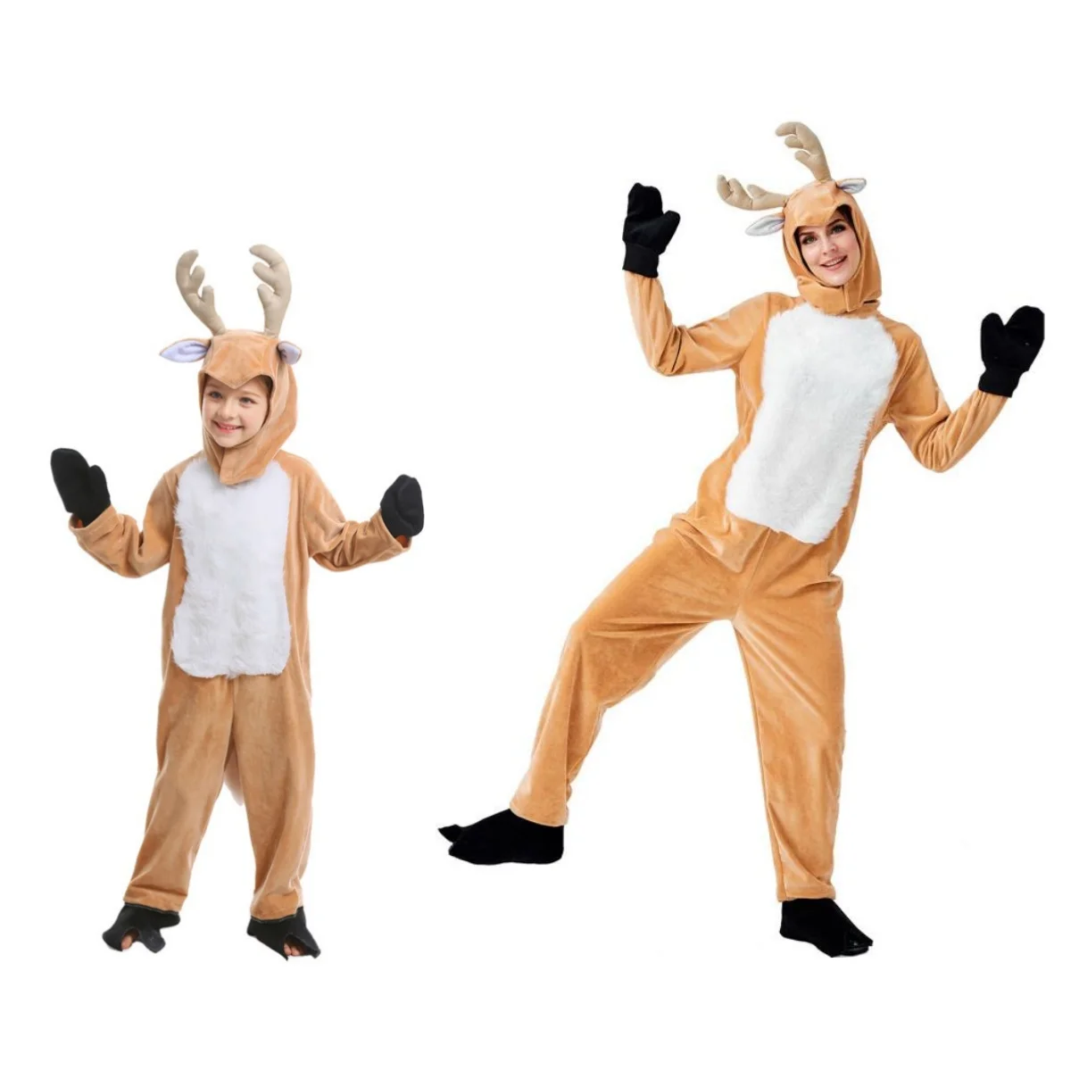 Adult Enfant Full Set Unisex Deer Costume Cosplay Halloween Purim Christmas Carnival Fancy Dress Women Men Costumes
Adult Enfant Full Set Unisex Deer Costume Cosplay Halloween Purim Christmas Carnival Fancy Dress Women Men Costumes