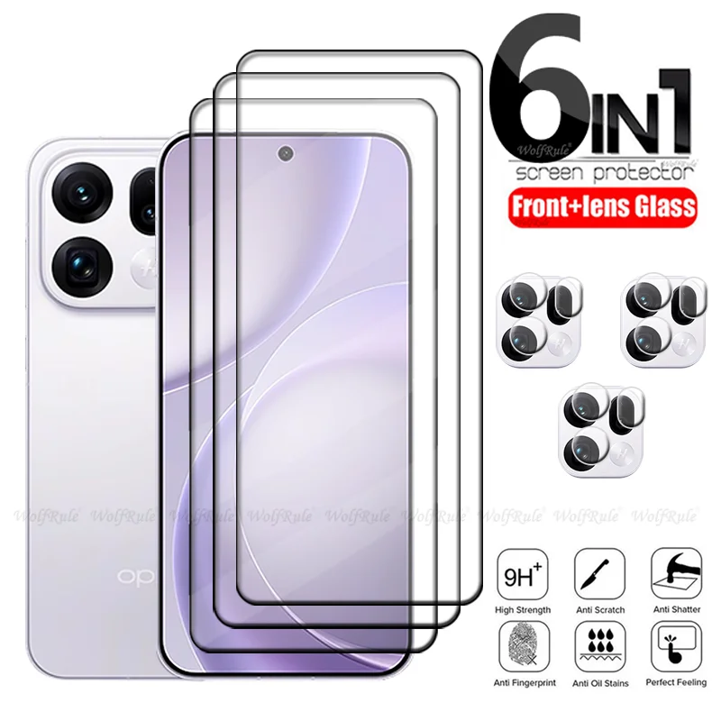 Защитное стекло 6-в-1 для OPPO Find X9S Pro, закаленное стекло 9H с полным покрытием экрана, защитное стекло для объектива OPPO Find X9S Pro
Защитное стекло 6-в-1 для OPPO Find X9S Pro, закаленное стекло 9H с полным покрытием экрана, защитное стекло для объектива OPPO Find X9S Pro
