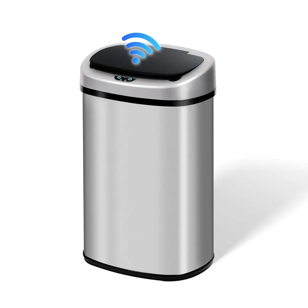 13 Gallon Automatic Trash Can with Motion Sensor for Kitchen, Home Office, and Bathroom
13 Gallon Automatic Trash Can with Motion Sensor for Kitchen, Home Office, and Bathroom