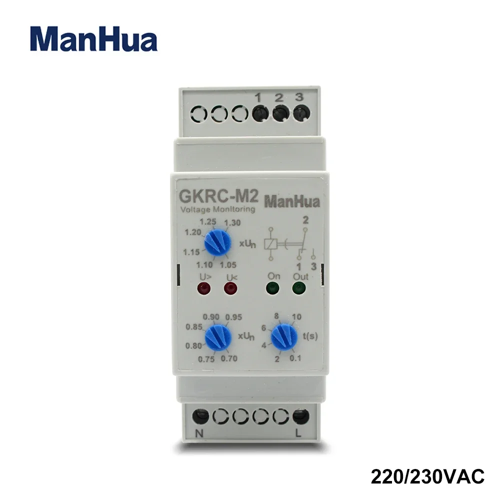 Triple Phase Voltage Monitoring Relay Protector 220VAC 8A 3P Over Under Voltage Phase Failure Relay Device Reset Time 0.1s-1s
Triple Phase Voltage Monitoring Relay Protector 220VAC 8A 3P Over Under Voltage Phase Failure Relay Device Reset Time 0.1s-1s