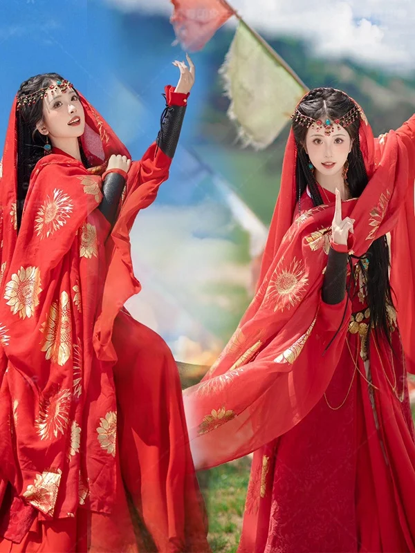 Exotic Ethnic Photography Studio Travel Shoot Clothing Dong Little Maple Ancient Hanfu Tibetan Red Robe Photography
Exotic Ethnic Photography Studio Travel Shoot Clothing Dong Little Maple Ancient Hanfu Tibetan Red Robe Photography