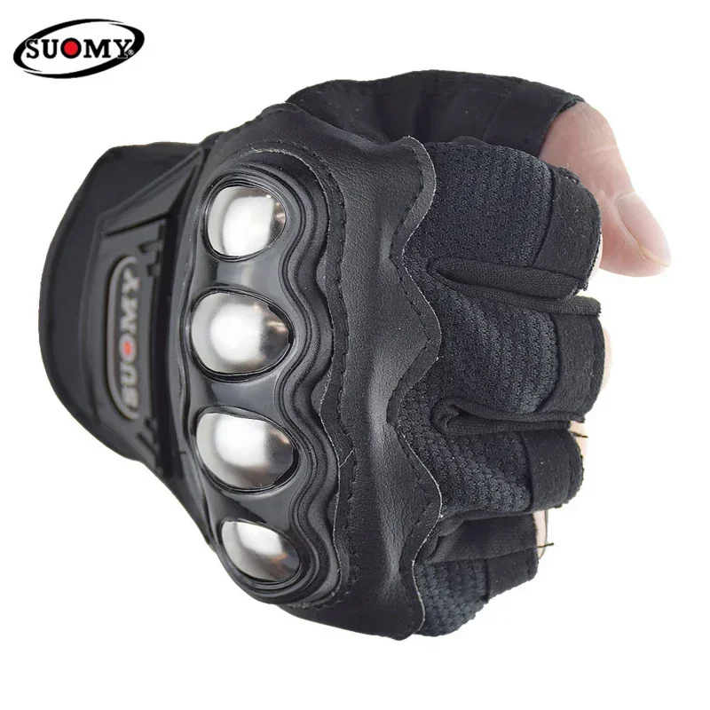 SUOMY Fingerless Gloves Summer Motorcycle Breathable Motorbike Half Finger Glove Dirt Bike Cycling Bicycle Steel shell Glove men
SUOMY Fingerless Gloves Summer Motorcycle Breathable Motorbike Half Finger Glove Dirt Bike Cycling Bicycle Steel shell Glove men