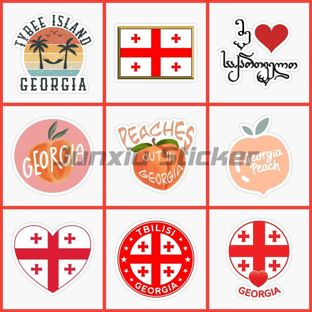 Georgia Map Flag creative peach Sticker Waterproof Motocross Racing Laptop Helmet Trunk Car Accessories Bike wall room decals
Georgia Map Flag creative peach Sticker Waterproof Motocross Racing Laptop Helmet Trunk Car Accessories Bike wall room decals