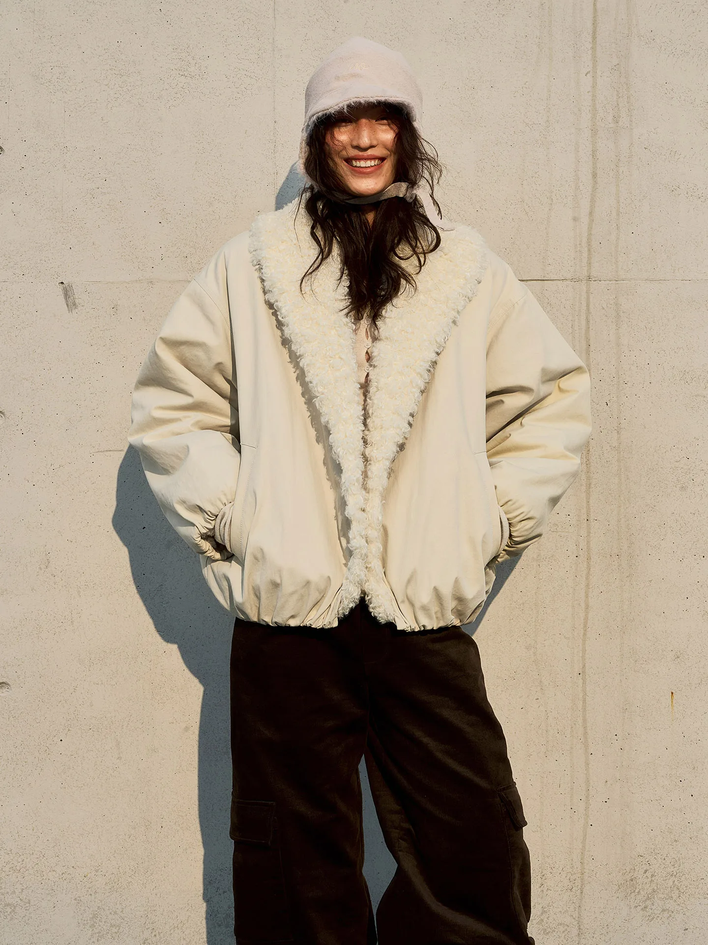Loeband Original Style Retro Lazy Sheepskin Jacket Women's Coat Loose Fit Long Sleeve Cotton Zipper Closure
Loeband Original Style Retro Lazy Sheepskin Jacket Women's Coat Loose Fit Long Sleeve Cotton Zipper Closure