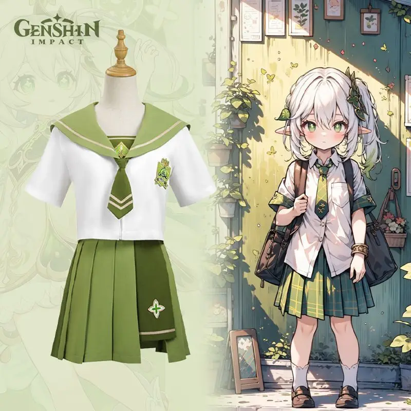 Genshin Impact Derivative Fanfic Grass God Nasida Косплей Весна Лето Женская школьная форма JK Милый костюм моряка с короткими рукавами
Genshin Impact Derivative Fanfic Grass God Nasida Косплей Весна Лето Женская школьная форма JK Милый костюм моряка с короткими рукавами