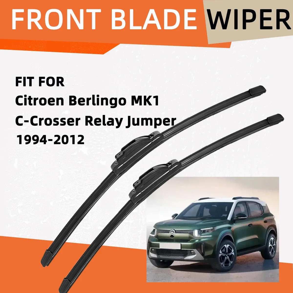 Double Rubber Car Wiper for Citroen Berlingo MK1 C-Crosser Relay Jumper Front Blade Brushes Accessorie Windscreen Wiper Parts
Double Rubber Car Wiper for Citroen Berlingo MK1 C-Crosser Relay Jumper Front Blade Brushes Accessorie Windscreen Wiper Parts
