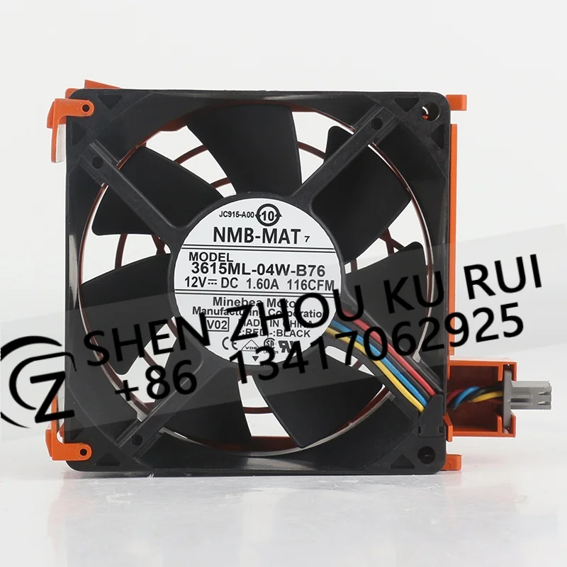 90X90X38MM NMB DC 12V 1.60A AC EC 9CM High air volume PWM temperature control 9038 4-wire 3615ML-04W-B76 cooling fan
90X90X38MM NMB DC 12V 1.60A AC EC 9CM High air volume PWM temperature control 9038 4-wire 3615ML-04W-B76 cooling fan